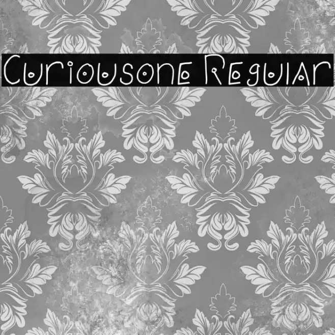 Curiousone Regular Schriftart examples