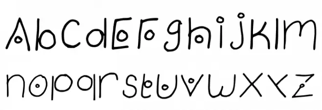 Curiousone Regular Font LOWERCASE