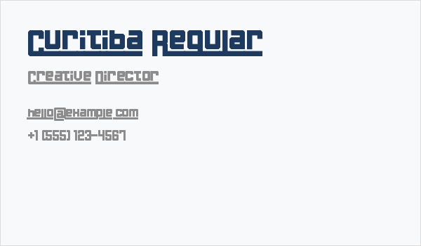 Curitiba Regular Business Card