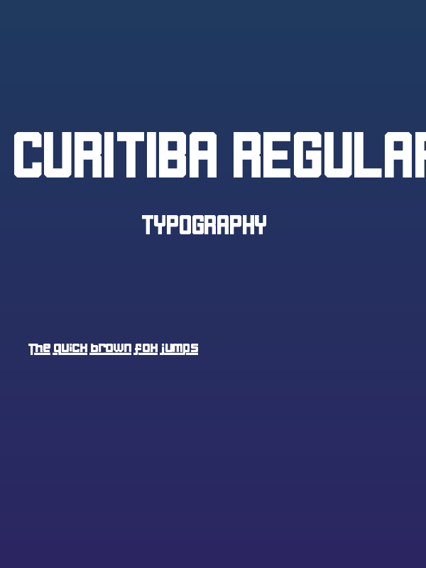 Curitiba Regular Poster