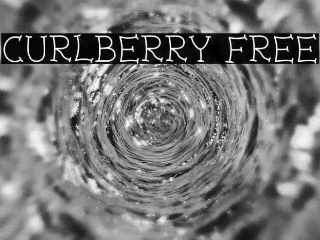 Curlberry Free Font examples