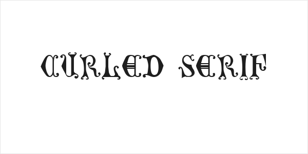 Curled Serif Logo