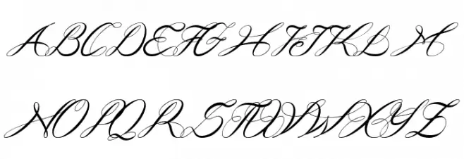 Curlings フォント 大文字