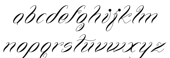 Curlings Font LOWERCASE