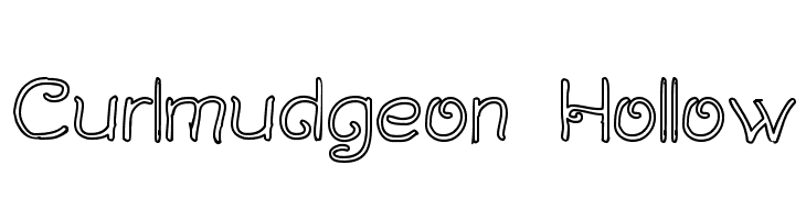 Curlmudgeon Hollow Font
