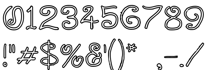 Curlmudgeon Hollow Font OTHER CHARS