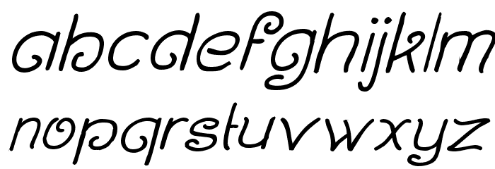 Curlmudgeon Italic फ़ॉन्ट लोअरकेस