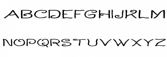 Curlmudgeon Wideside Шрифта ВЕРХНИЙ