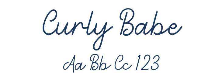 Curly Babe Font Preview