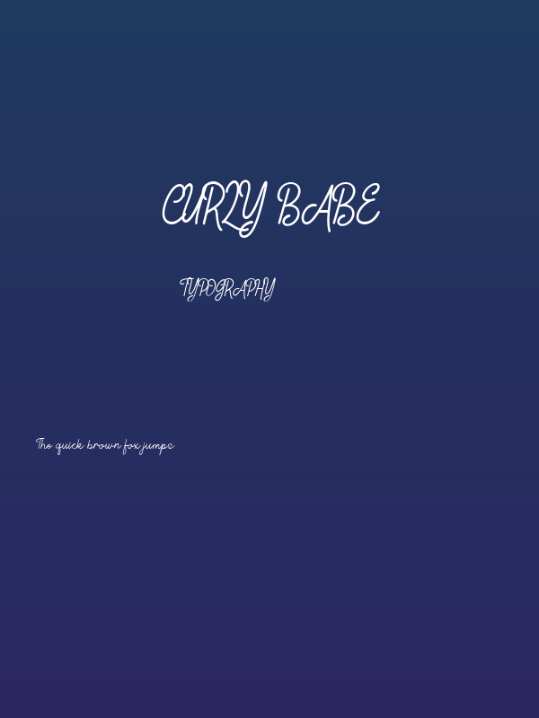 Curly Babe Poster