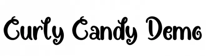 Curly Candy Demo  नि: शुल्क फ़ॉन्ट्स डाउनलोड