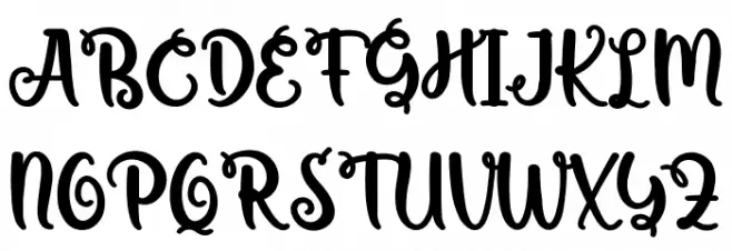 Curly Candy Demo Schriftart Groß