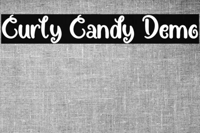 Curly Candy Demo Font examples