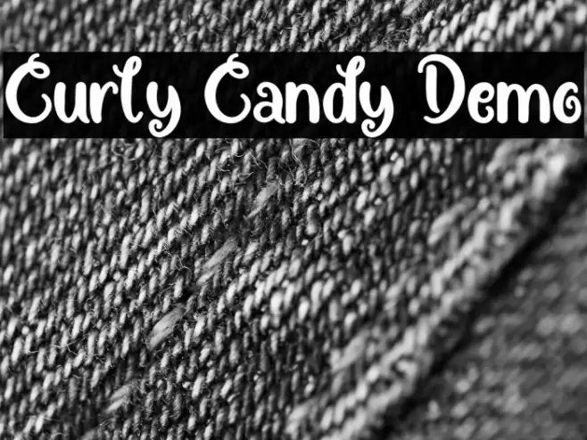 Curly Candy Demo Font examples
