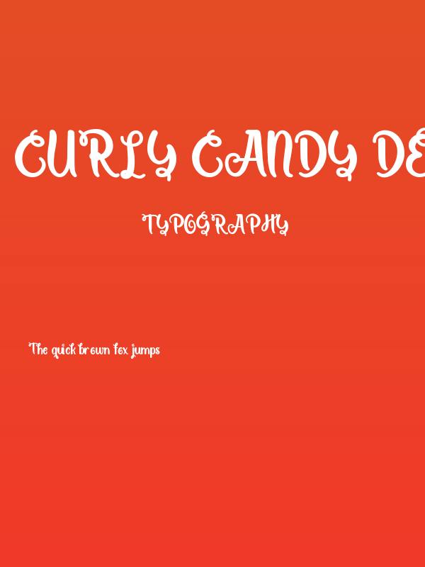 Curly Candy Demo Poster