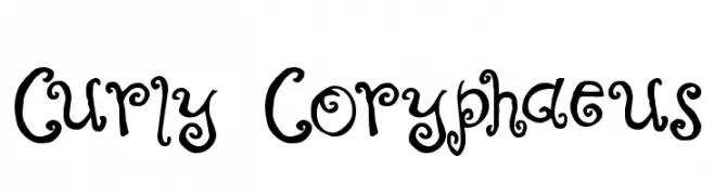 Curly Coryphaeus  baixar fontes gratis
