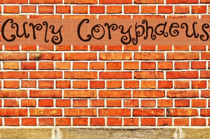 Curly Coryphaeus フォント examples