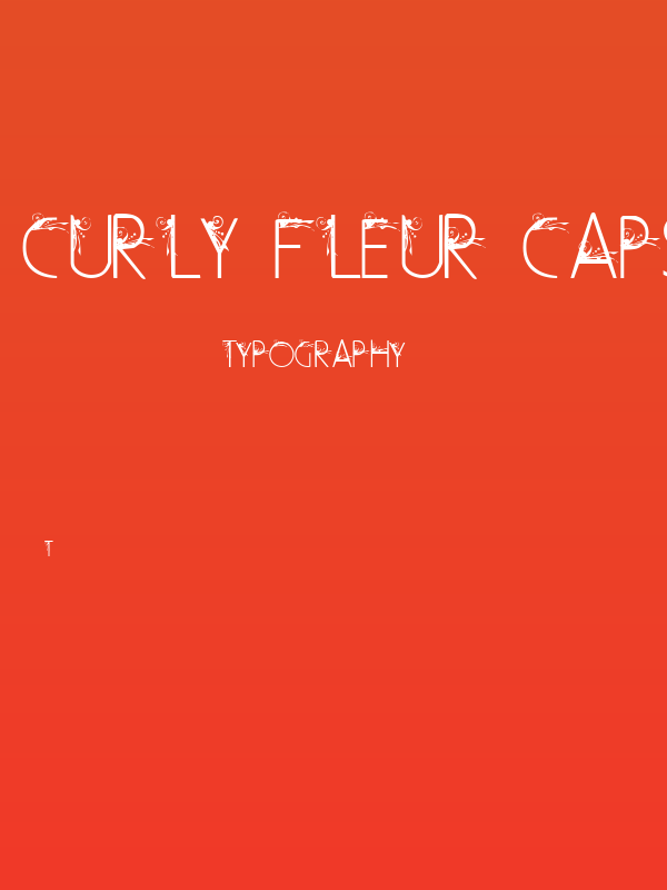 Curly Fleur Caps Poster