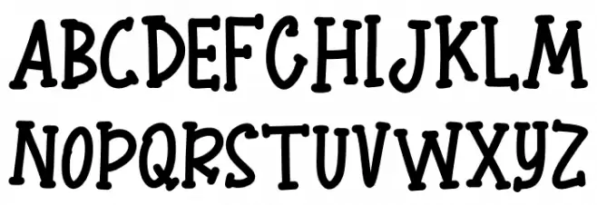 Curly Honey Schriftart Groß