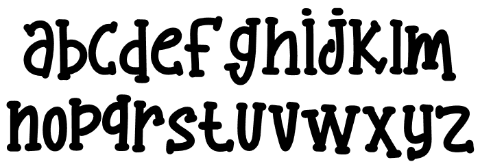 Curly Honey Font LOWERCASE