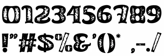 Curly Keken Texture Font OTHER CHARS