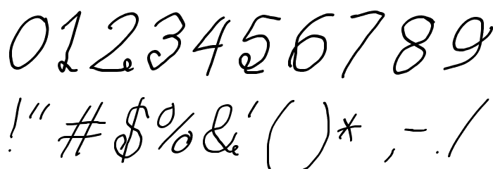 Curly Kue Italic Font OTHER CHARS
