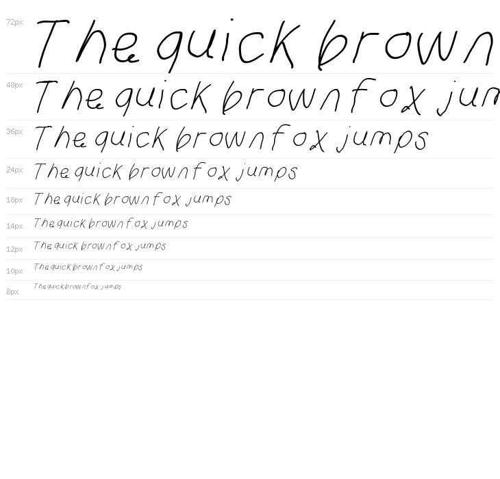 Curly Kue Italic Waterfall