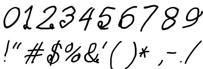Curly Kue Semi Bold Italic Font OTHER CHARS