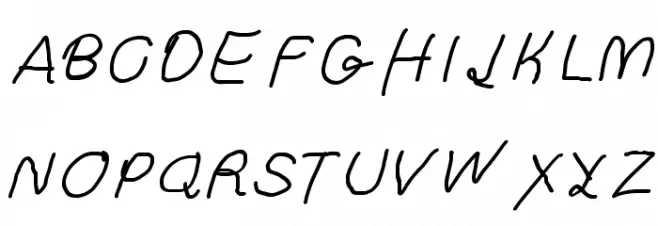 Curly Kue Semi Bold Italic Polices MAJUSCULES