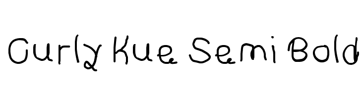 Curly Kue Semi Bold  Frei Schriftart Herunterladen