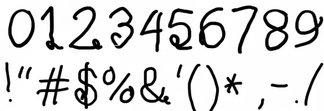 Curly Kue Semi Bold Font OTHER CHARS