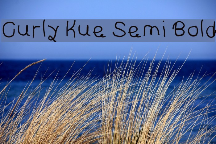 Curly Kue Semi Bold Example 2