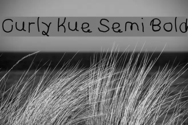 Curly Kue Semi Bold Font examples