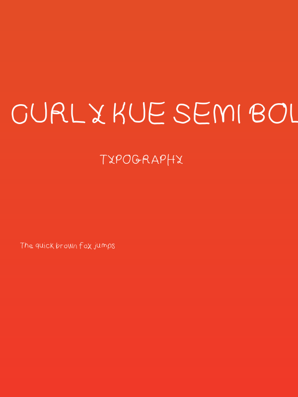 Curly Kue Semi Bold Poster