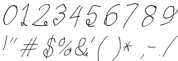 Curly Kue Thin Italic Font OTHER CHARS