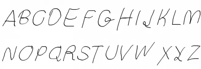Curly Kue Thin Italic Font Litere mari