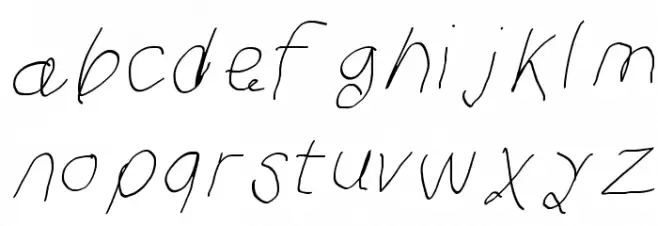 Curly Kue Thin Italic Caratteri MINUSCOLO