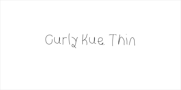 Curly Kue Thin Logo