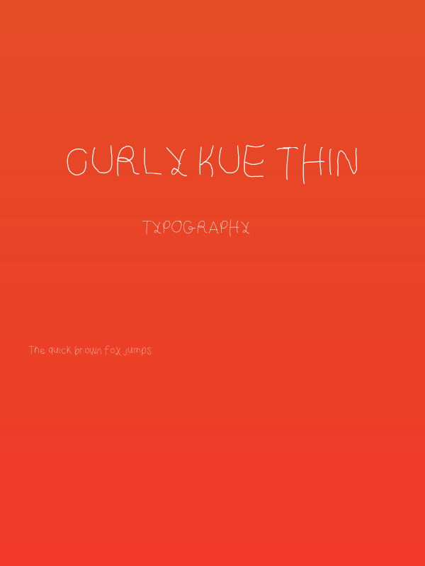 Curly Kue Thin Poster