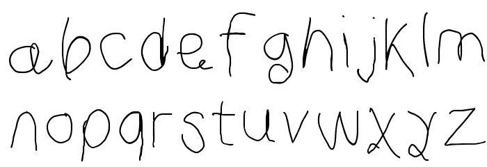 Curly Kue Thin Font LOWERCASE