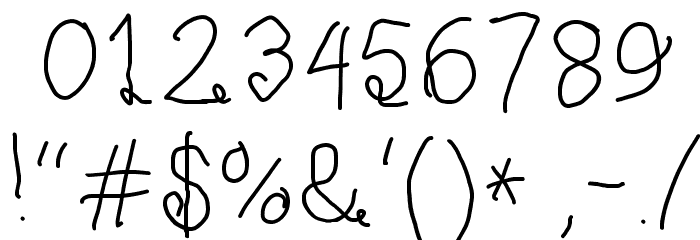 Curly Kue Font OTHER CHARS