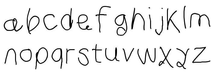 Curly Kue Font LOWERCASE