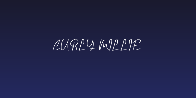Curly Millie Social Header