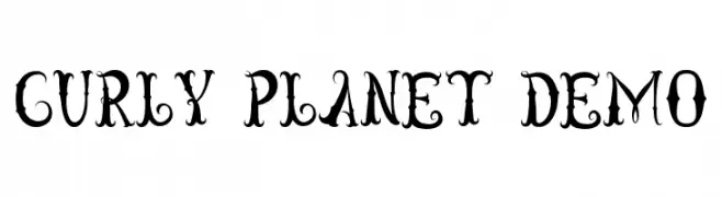Curly Planet Demo  Fuentes Gratis Descargar