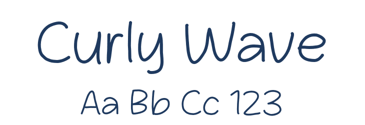Curly Wave Font Preview