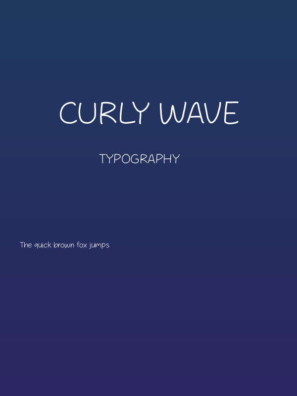 Curly Wave Poster
