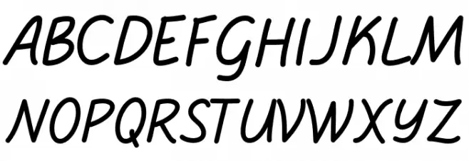 Curly Writing Fonte MAIÚSCULAS