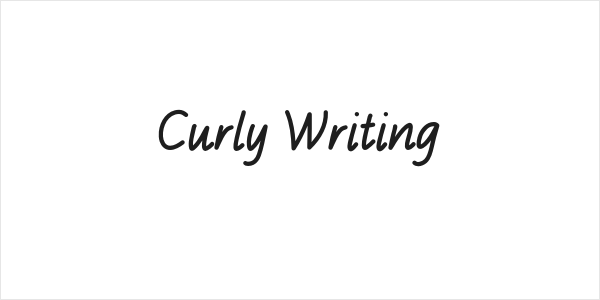 Curly Writing Logo