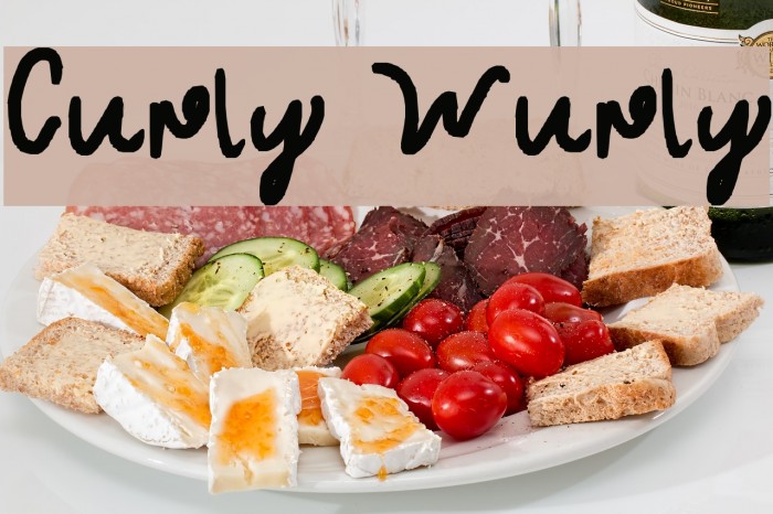 Curly Wurly Font examples