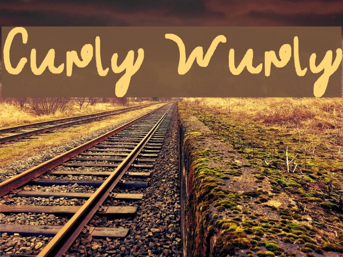 Curly Wurly Font examples